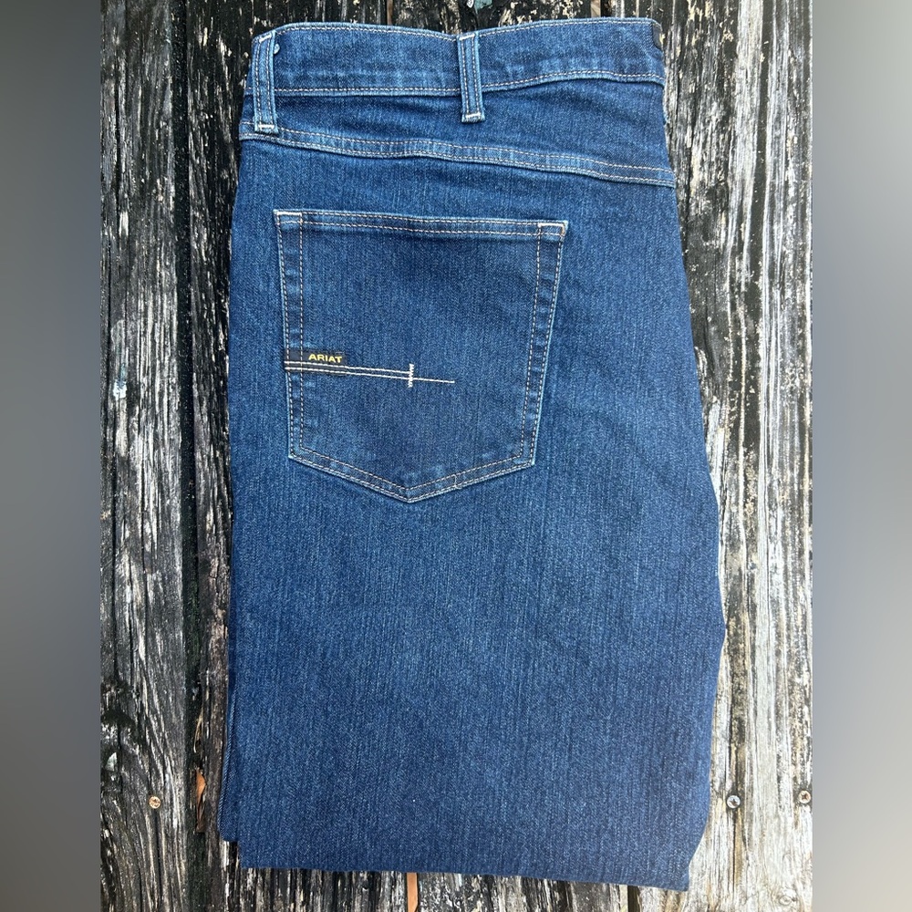Ariat Rebar M7 Durastretch Slim Workhorse Straight Leg Denim Jeans 42 x 30 E8